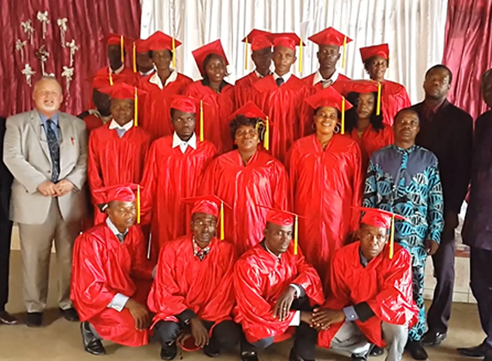 Graduates celebrating completion of their studies